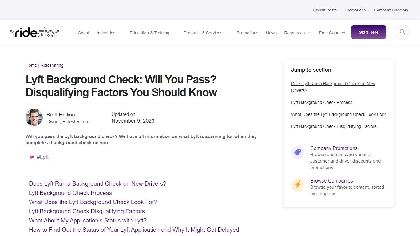 What Lyft Background Checks Look For & How to Pass In 2023 - Ridester.com