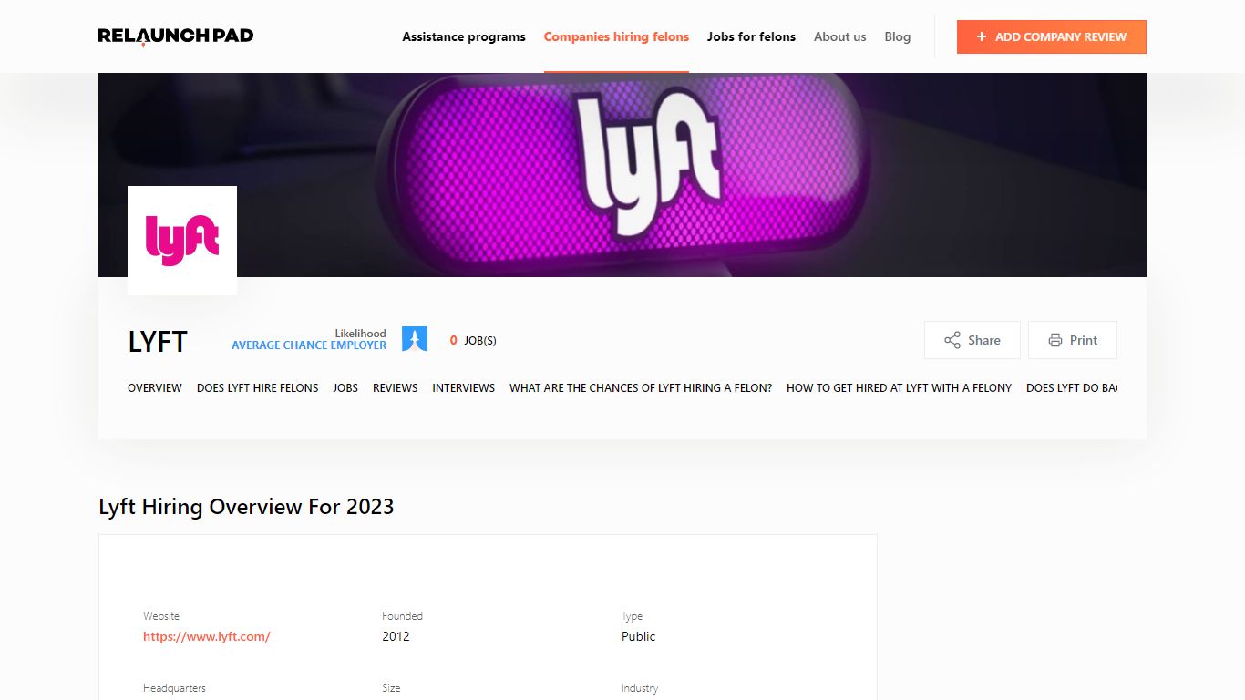 Does Lyft Hire Felons in 2023? Everything We Learned - Relaunch Pad