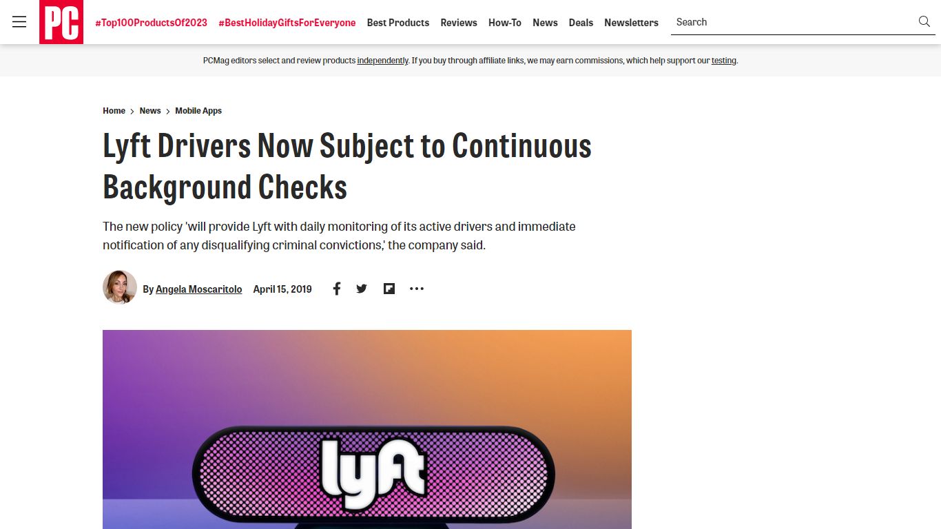 Lyft Drivers Now Subject to Continuous Background Checks