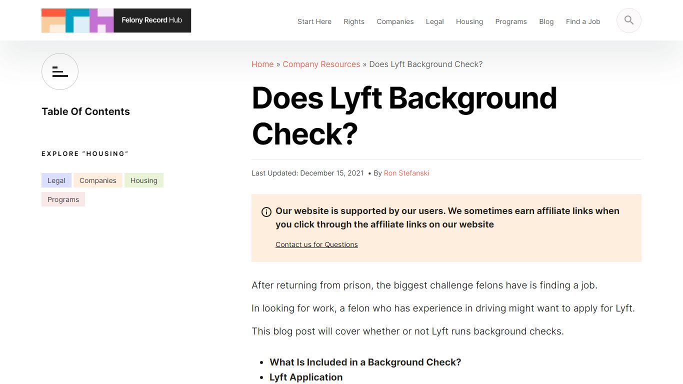 Does Lyft Background Check? | Felony Record Hub